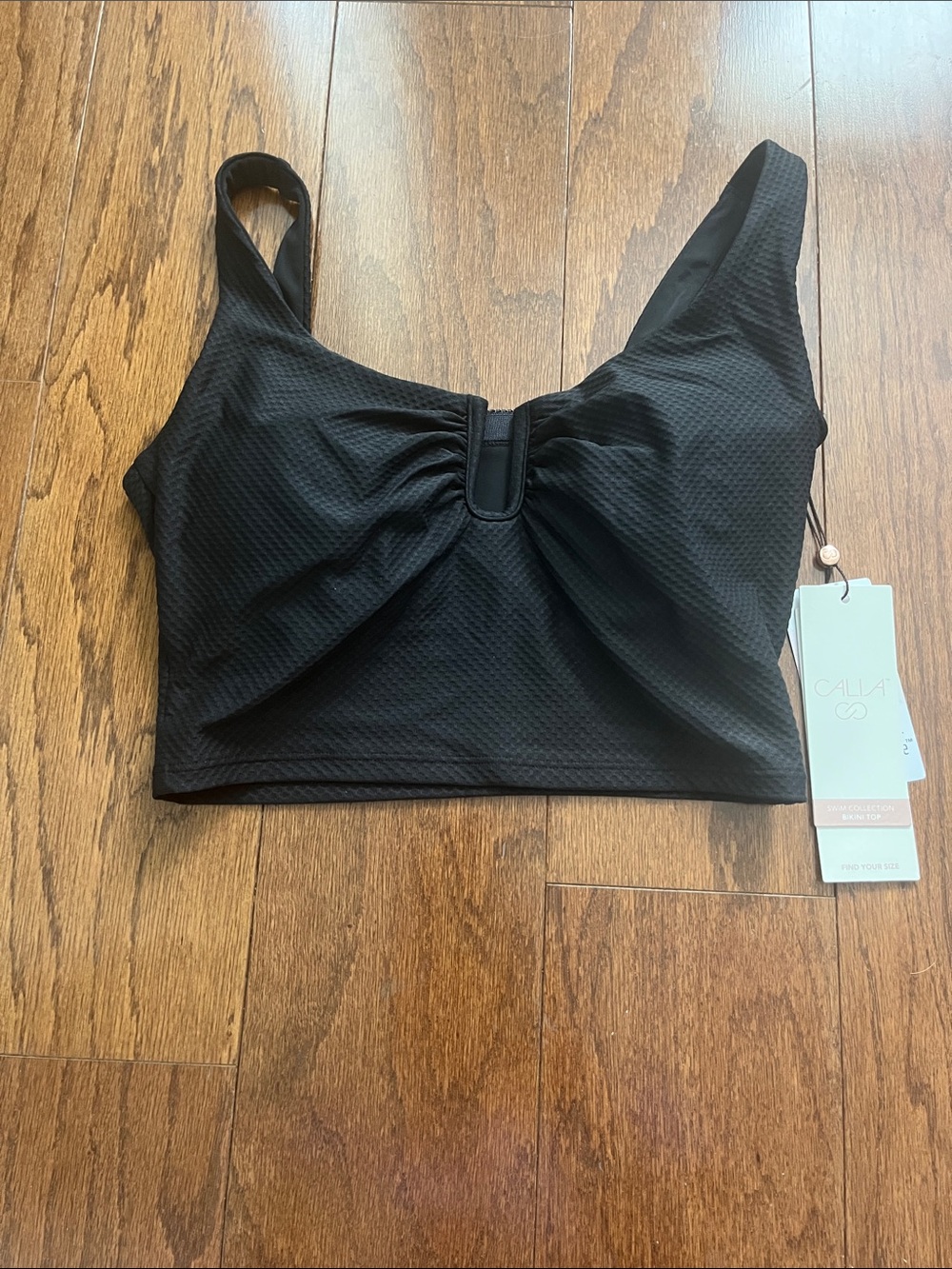 CALIA Black Swim Top